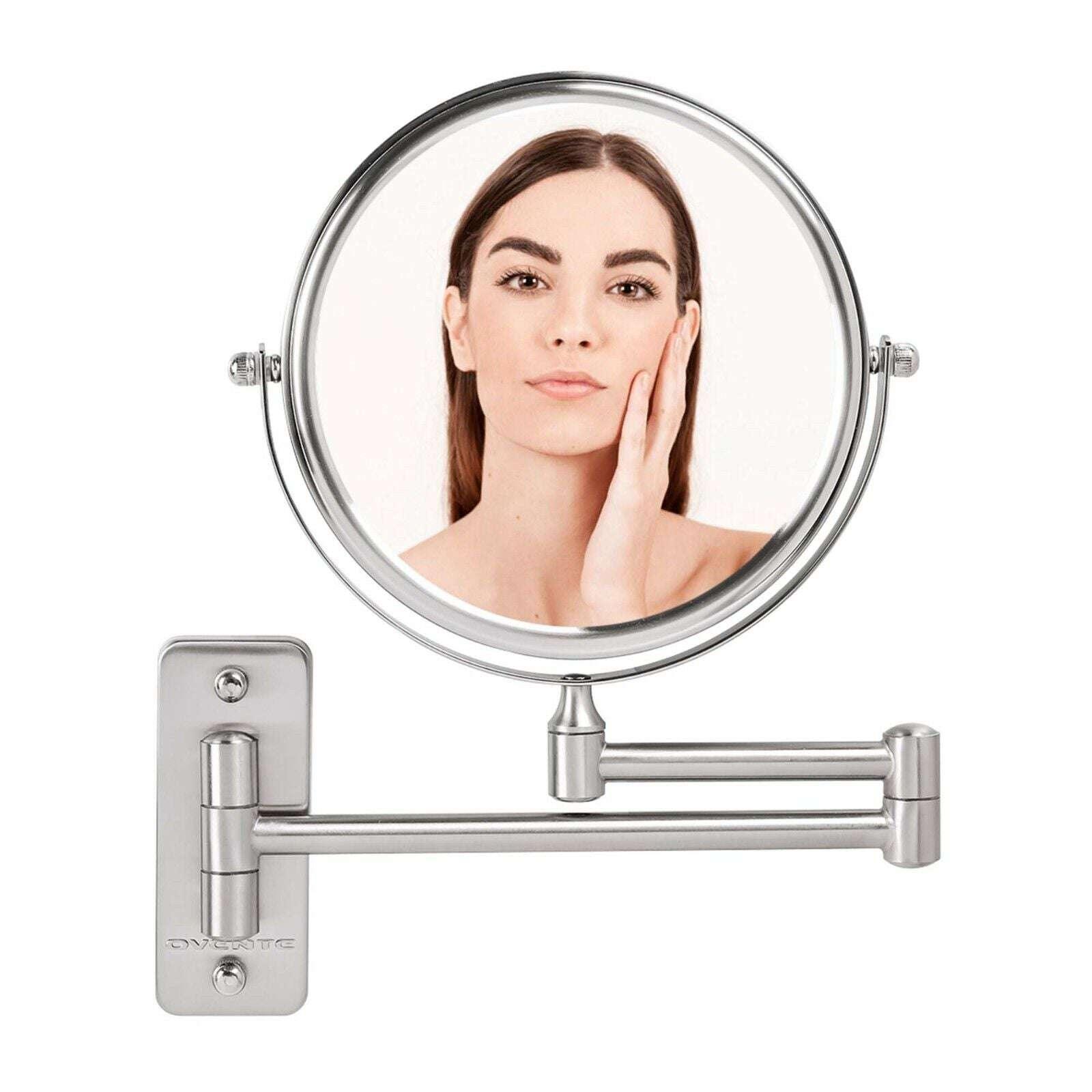 Espejo de baño plegable de 8 pulgadas, brazo extensible, recargable por  USB, Control táctil de 3 colores, espejo de maquillaje de tocador, aumento  de 2 lados 3/5x - AliExpress