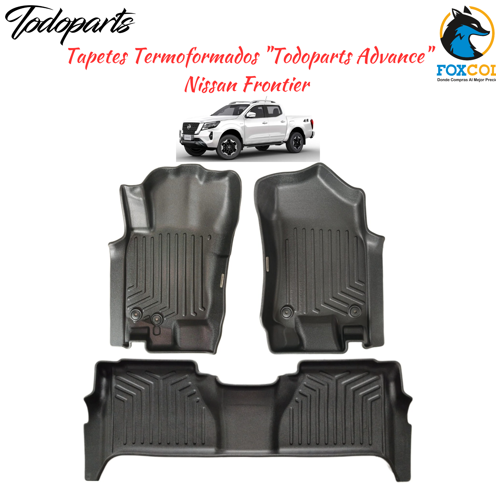 Tapetes Termoformados Todoparts Advance Nissan Frontier NP300 2016 A 2024