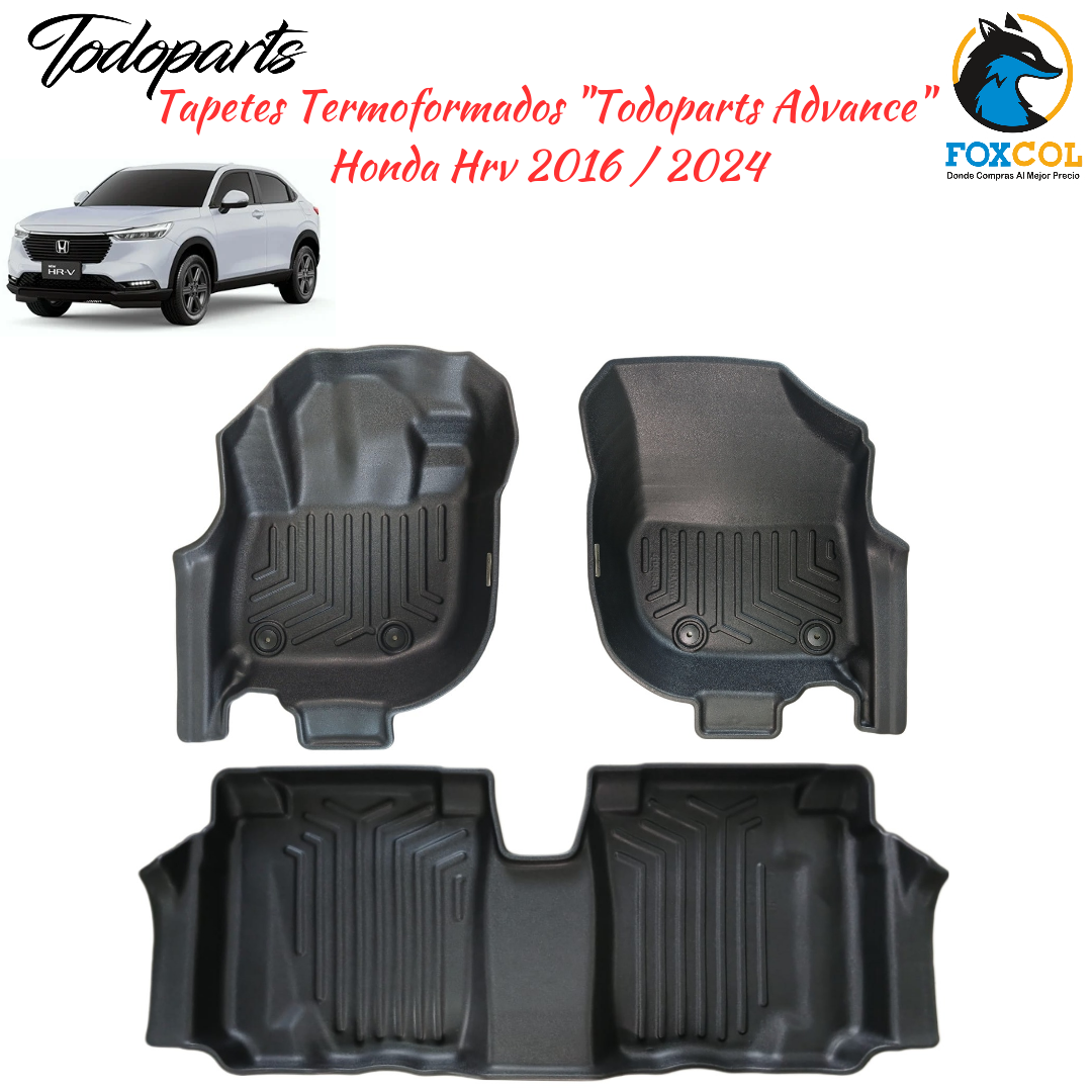 Tapetes Termoformados Mate Todoparts Honda HRV 2024 A 2025