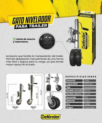 Gato Nivelador Para Remolque O Trailer Doble Rueda Defender