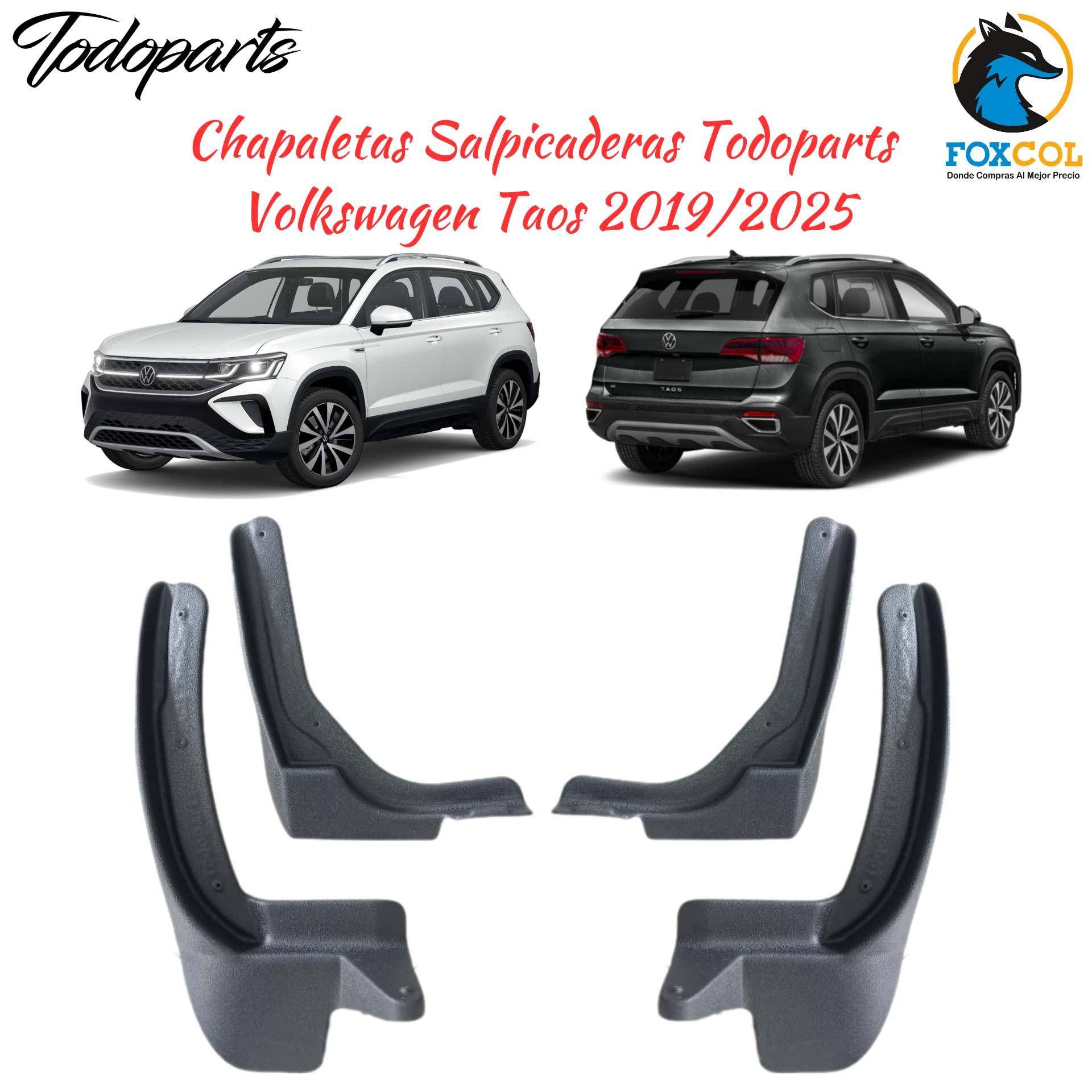 Salpicaderas Chapaletas Guardabarro Volkswagen Taos 2019 A 2025