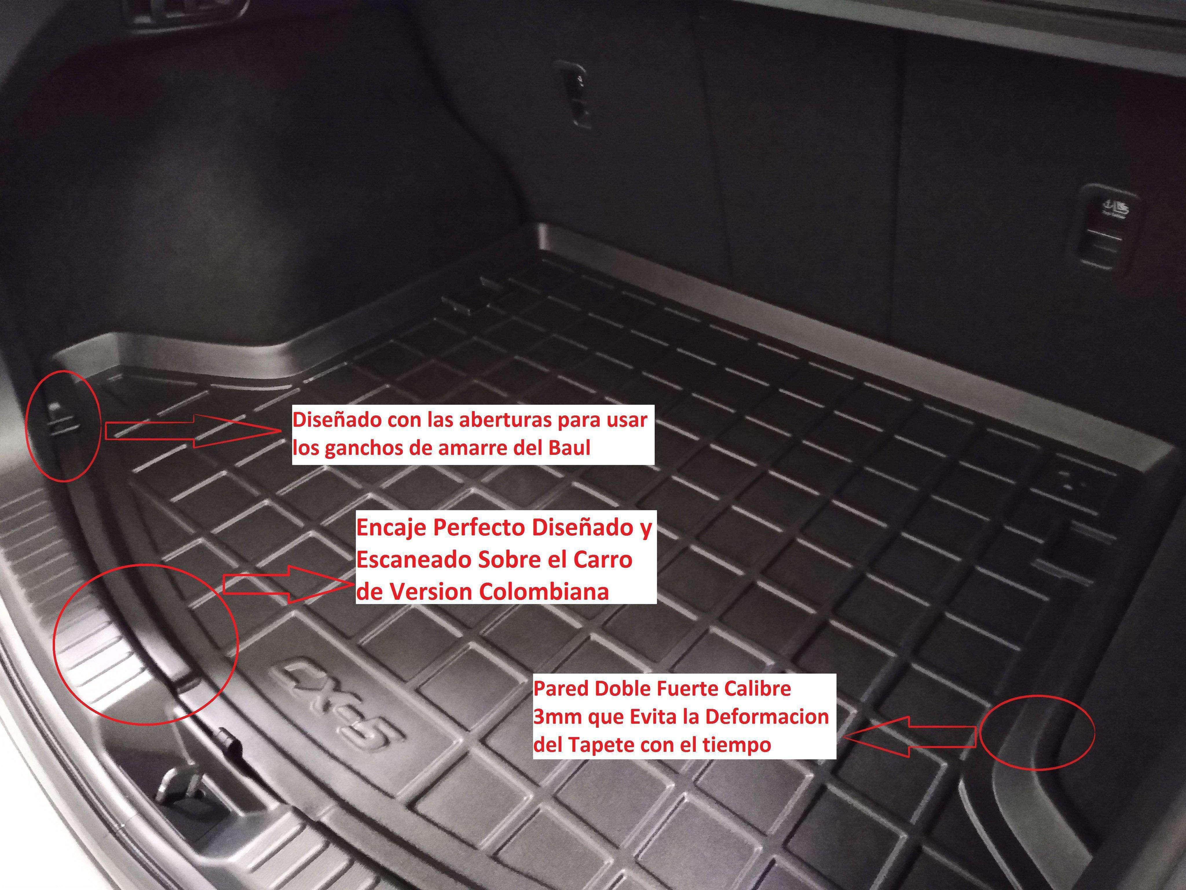 Tapete Termoformado Todoparts Econo-2.5 mm Baúl Toyota Corolla Sedan 2020 A 2025 - FOXCOL Colombia